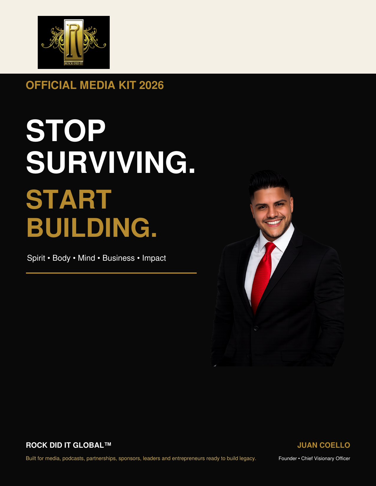 ROCK DID IT GLOBAL™ Press Kit